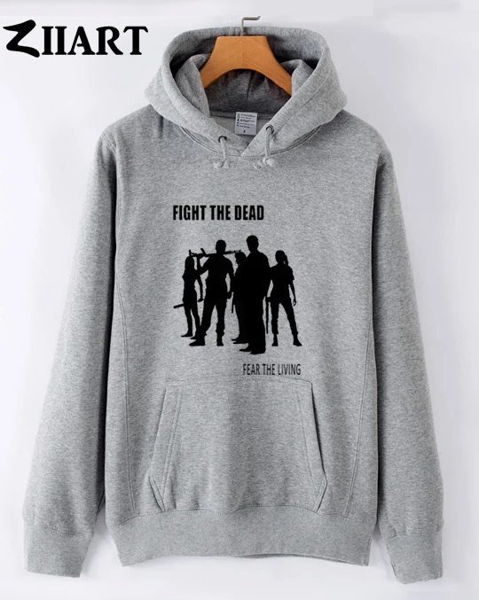

the walking dead FIGHT THE DEAD FEAR THE LIVING couple clothes girls woman female autumn winter cotton fleece hoodies