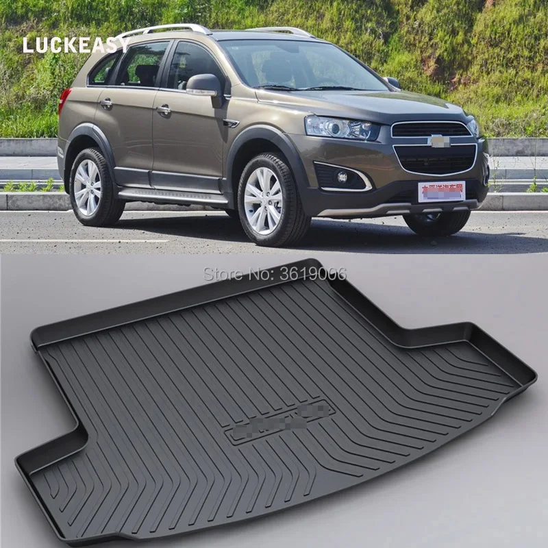 

LUCKEASY Non-Slip Waterproof 3D TPO Trunk Boot Cargo Mat Recycled Durable For Chevrolet Captiva 2015 Car-styling