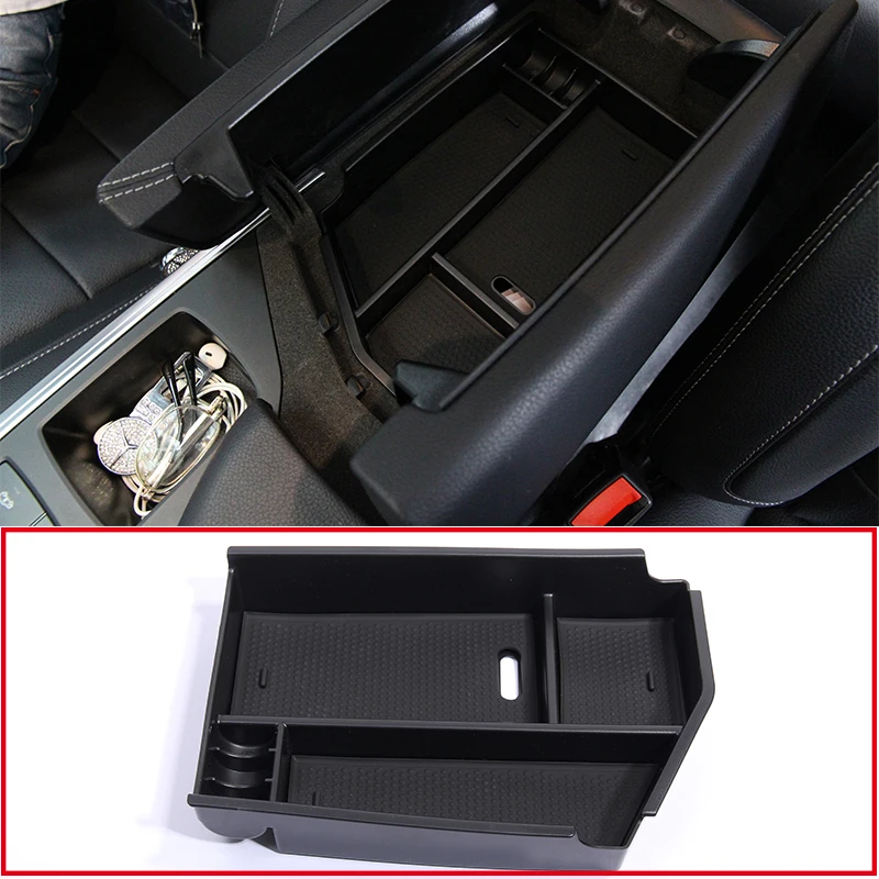

For Mercedes Benz ML GL GLE GLS Class C292 W166 Central Armrest Storage Box Container Tray Organizer Accessories Car-Styling LHD