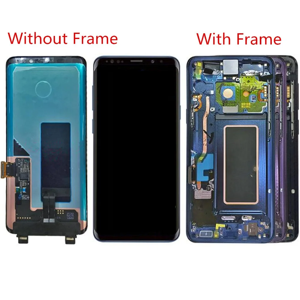 

5.8 Inch AMOLED For Samsung Galaxy S9 G960 LCD Assembly with Front Housing Replacement!!(Black/Blue/Purple)