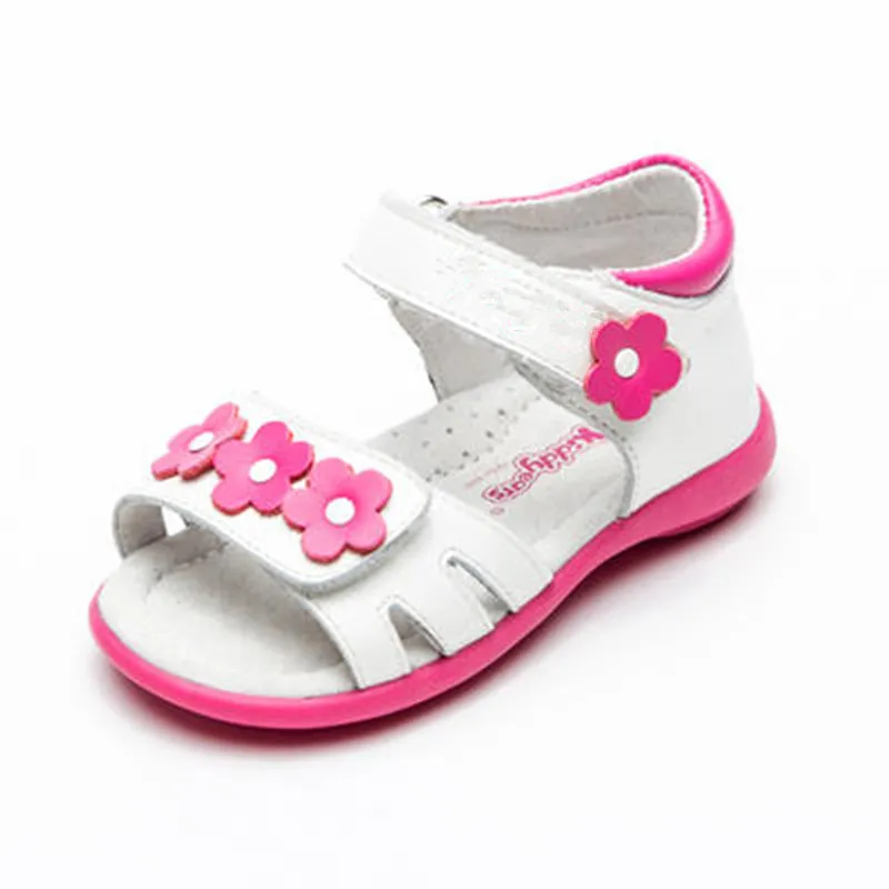 

2018 new Kids Baby Soft Sole Shoes Super Quality 1pair white girl Orthopedic Genuine Leather NEW Children Sandals