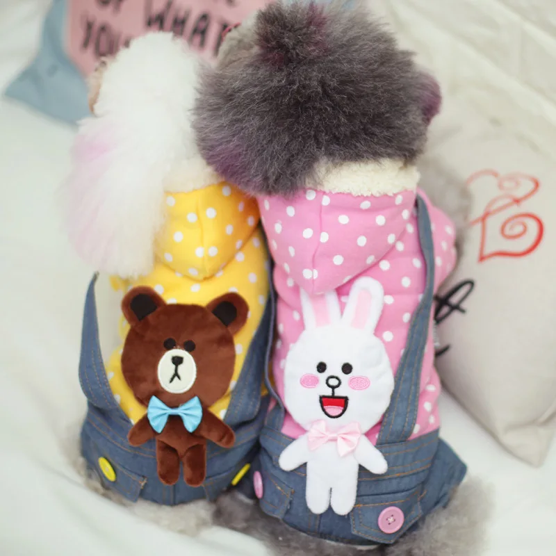 2017 New Warm Fleece Pet Dogs Coat Winter Dog Cat Clothes Puppy Costume