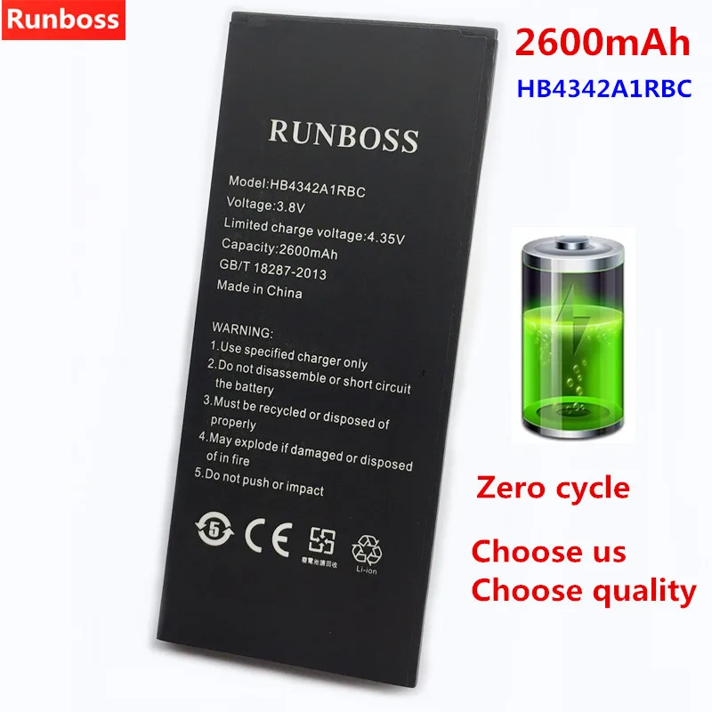 

2018 New High Quality 2600mAh Battery HB4342A1RBC For Huawei Honor 5A (Y6 II Compact) LYO-L21 Y5 2 Y5 II Mobile Phone Batteries