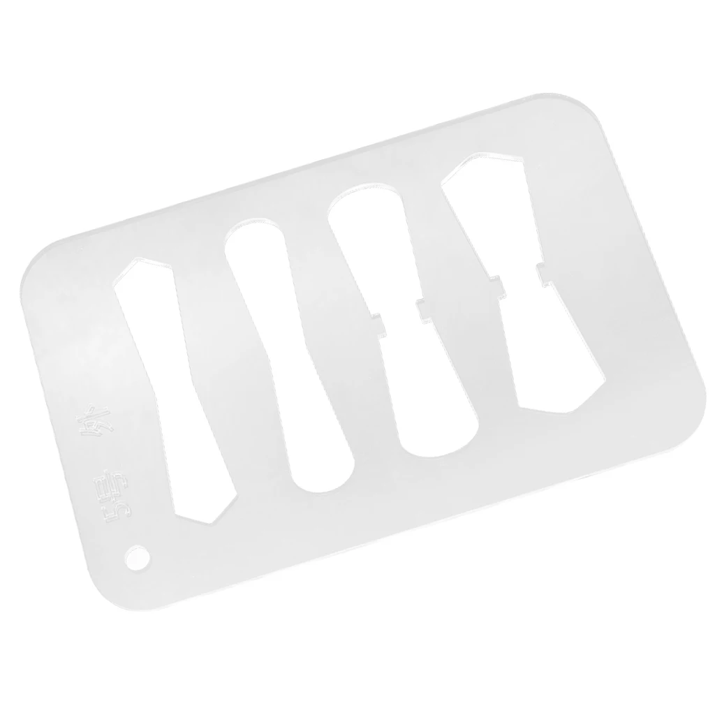 DIY Leather Craft Acrylic Pattern Stencil Template for Zipper Pulls Sliders