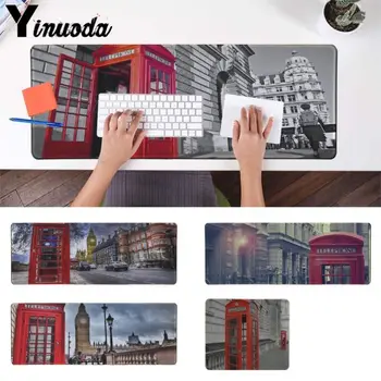 

Yinuoda New Designs London Red Telephone Box High Speed New Mousepad Size for 180*220 200*250 250*290 300*900 and 400*900*2mm