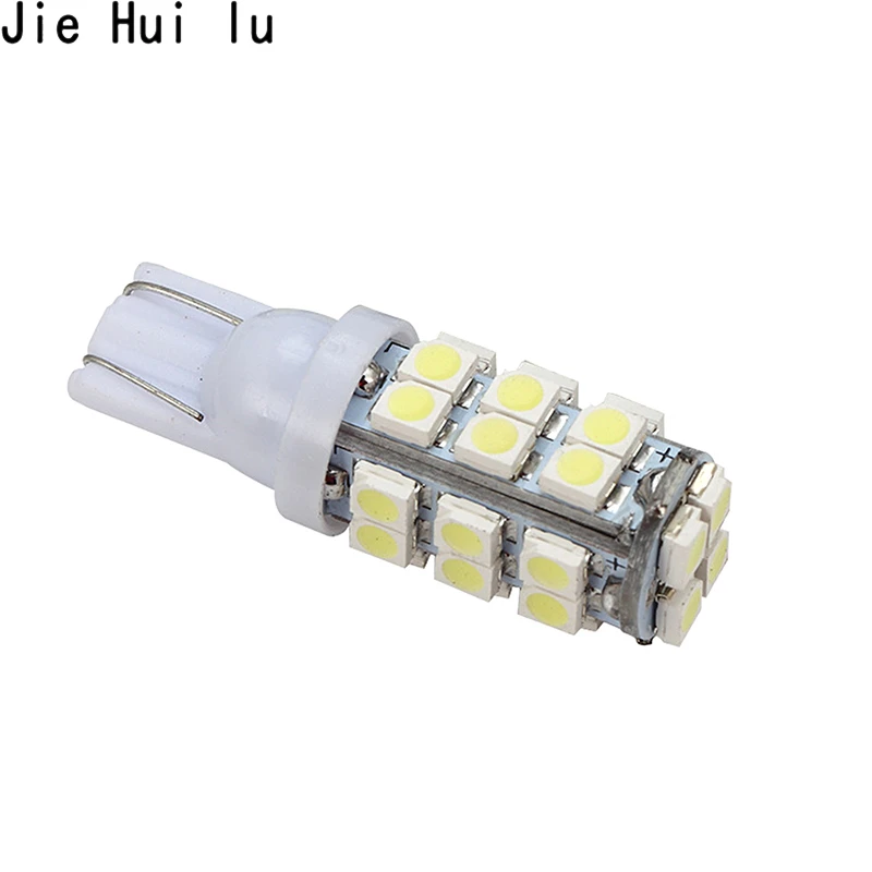 Большая рекламная акция T10 168 194 501 W5W 28 SMD 1206 светодиодный чистый белый автомобильный боковой клиновидный задний фонарь лампа 12 в 1 шт