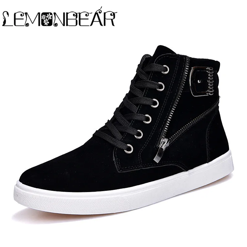 Осень зима 2019 Новинка мужские классические ботинки с пряжкой корейские высокие в