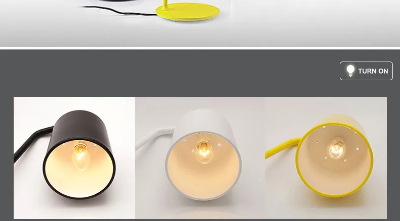 Современный минималистичный металлический Настольный светильник для гостиной спальни кабинет офис, желтый белый черный кованая железная прикроватная лампа для чтения