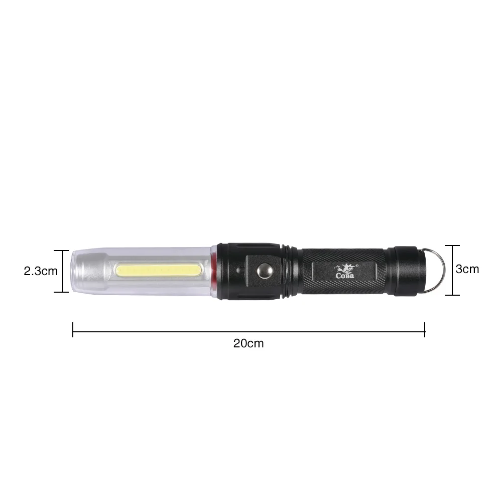 Coba светодиодный рабочий светильник cob Магнитный флэш-светильник с перезаряжаемой батареей 18650/AAA портативный Точечный светильник водонепроницаемый рабочий светильник