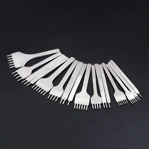 1 шт. дыроколы 1/2/4/6 зубец пробивка отверстий для шнуровки для сшивания удар, кожаная сумка, бытовых швейных 3/4/5/6 мм кожи ремесленных инструментов - изображение