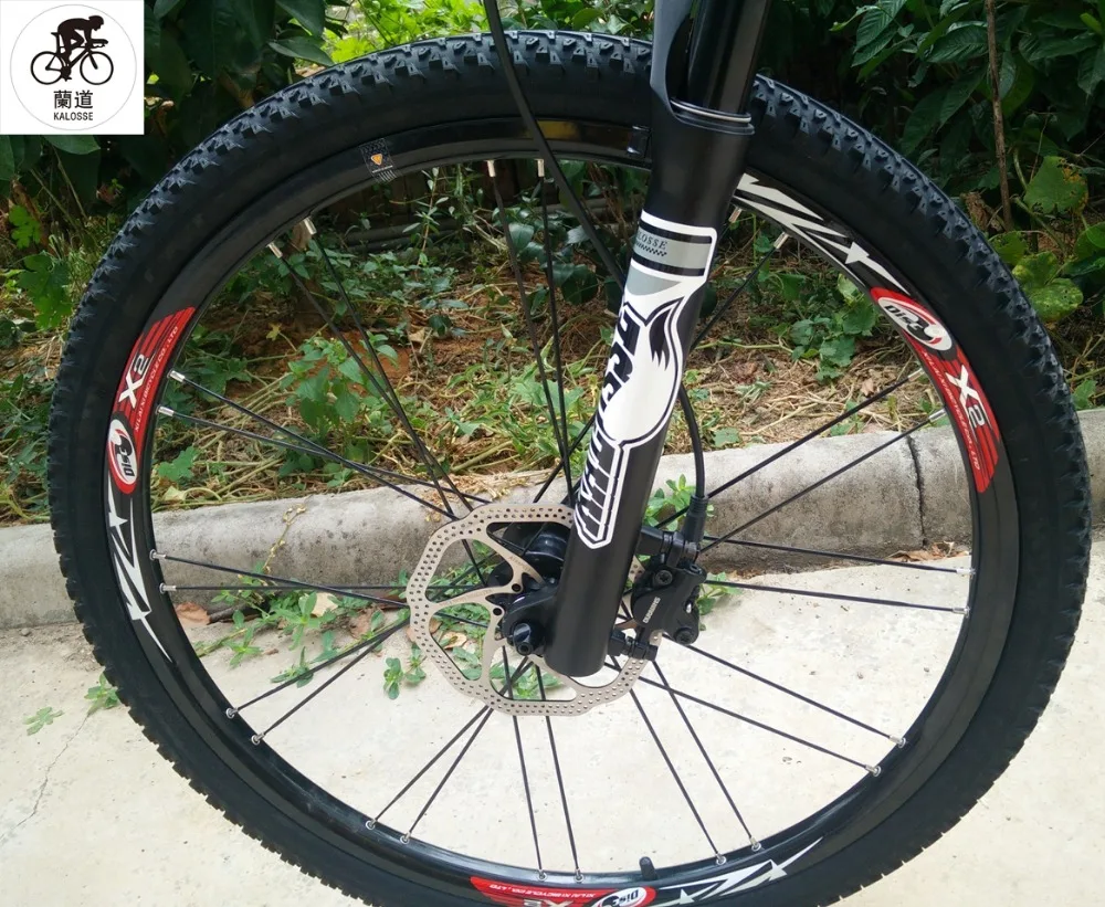 Cheap Kalosse Hydraulic brakes bicycle  full suspension mountain bike    folding mountain  bicycle  30 speed   26er 2