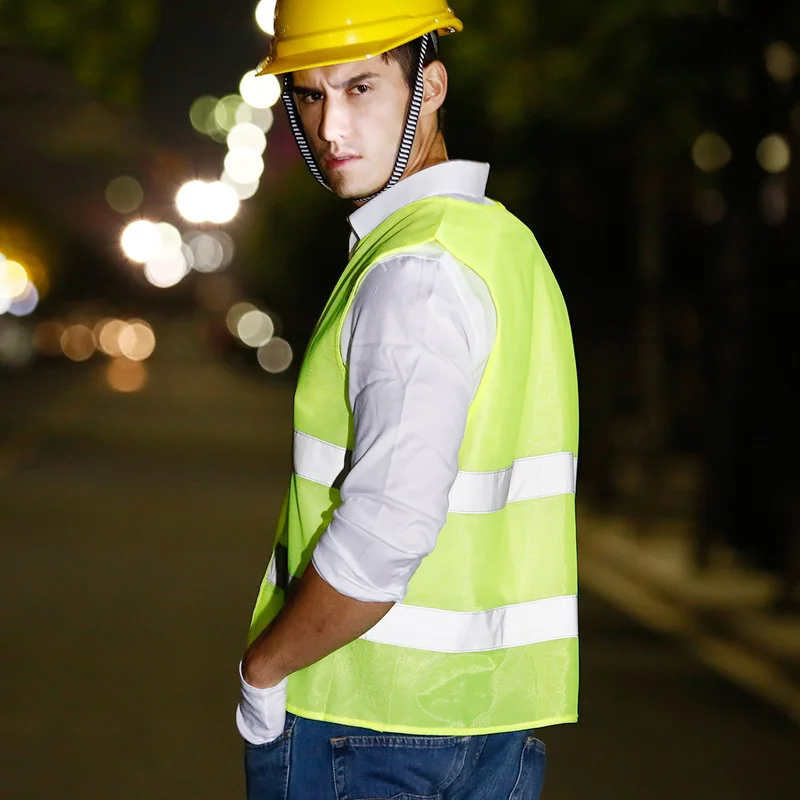 Светоотражающий Предупреждение ющий жилет рабочая одежда высокая видимость День Ночь защитный жилет для бега Велоспорт безопасность дорожного движения