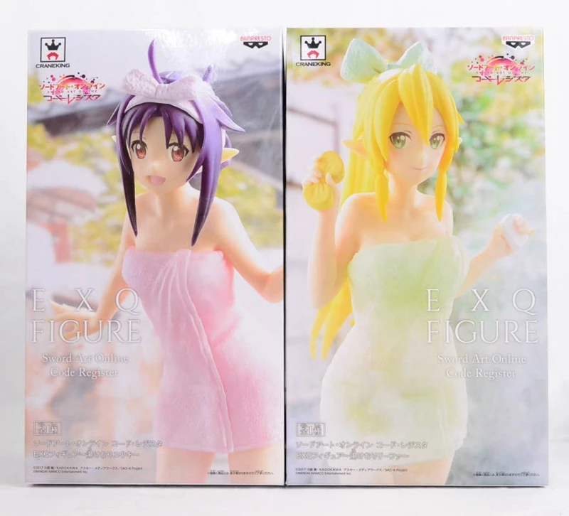 WSTXBD оригинальный BANPRESTO EXQ Sword Art Online SAO spring Yuuki & Rifa ПВХ Фигурки игрушки Модель Куклы
