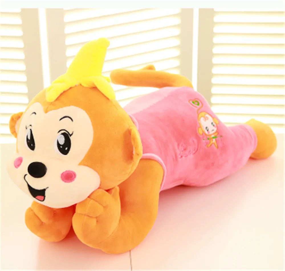 Fancytrader Large Stuffed Plush Lying Cartoon Monkey Toy Soft Anime Monkeying Doll 90cm 35inch 3 Colors Available5