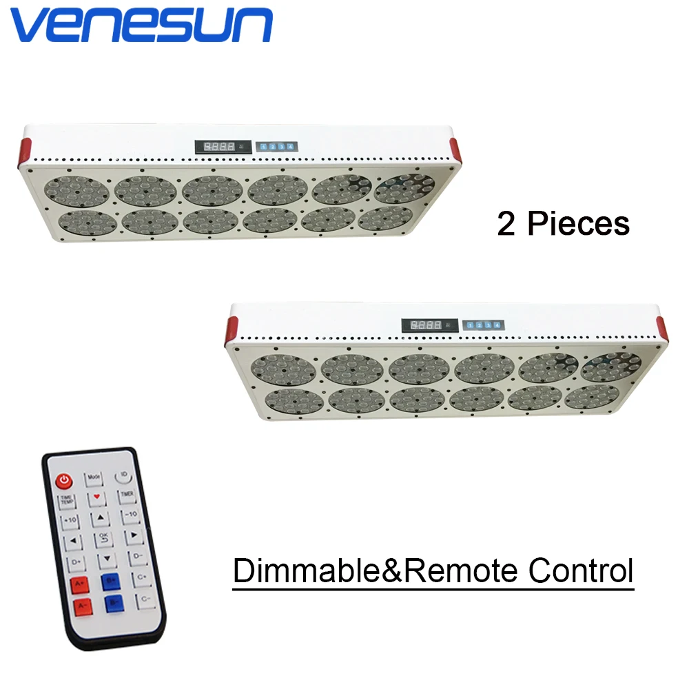 Полный спектр Apollo 12 LED Grow Light с регулируемой яркостью пульт дистанционного