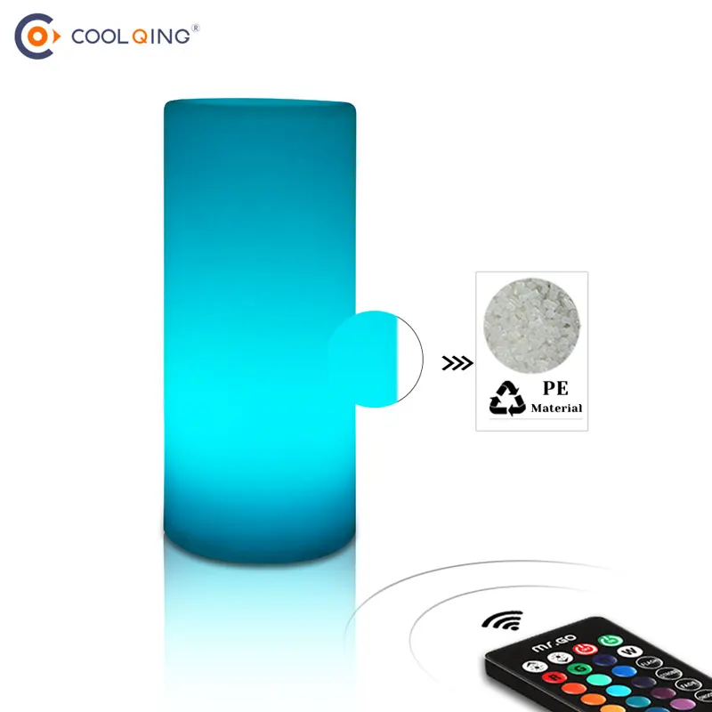 

Cylinder LED Night Light Rechargeable 5W 16 Colors Dimmable RGB Remote Control Desk Lamp Mood Outdoor Garden Creative LED Light