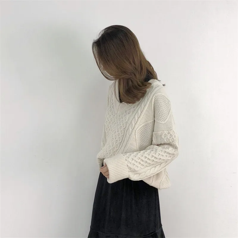 Lâche cou Femelle Nouveau 2018 Automne V Torsion D'hiver Chandail Pull Et 8qYOBF