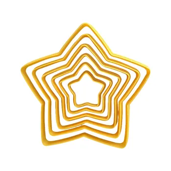 

Five-pointed Star Shaped Biscuit Decorating Tools Food Grade Kitchen Gadgets Baking Accessories Fondant Cake Mold