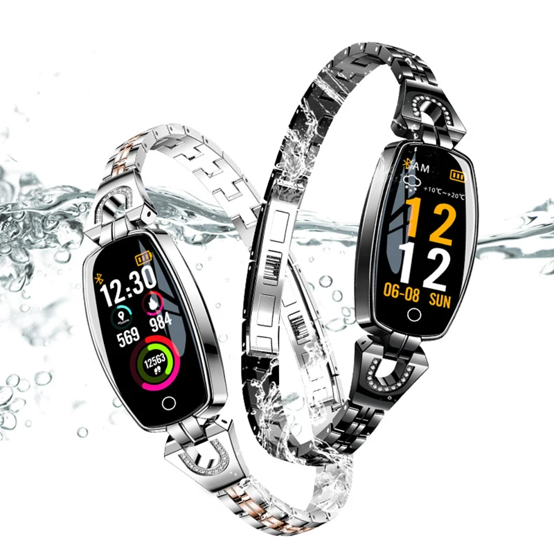 

New Smart Health Wristband One-key Measurement Heart Rate Sleep Tracker Fitness Passometer Color Waterproof Women's Bracelet