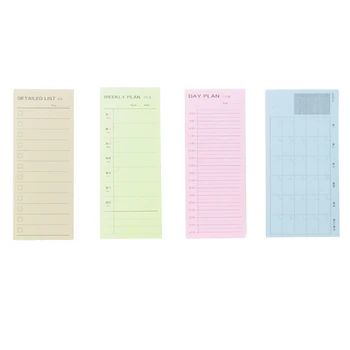 

1Pc x Sticky Note Pads Inventory Weekly Daily Monthly Planner Notebook Sticky Note Pads Schedule Memo New