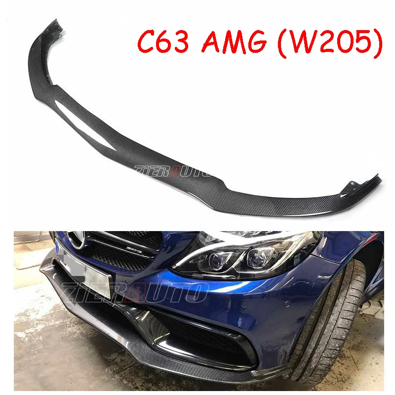 Передняя губа для Mercedes Benz C63 AMG передний бампер из углеродного волокна спойлер PSM