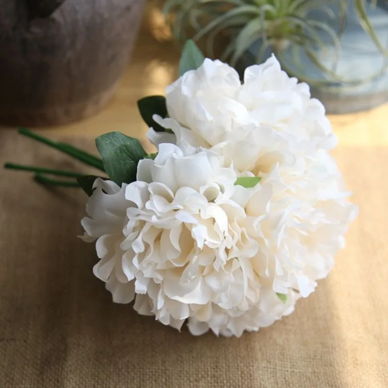 5 шт. Пион Шелковый цветок для свадебного декора искусственный цветок Букет пионов искусственный цветок для дома декоративный цветок