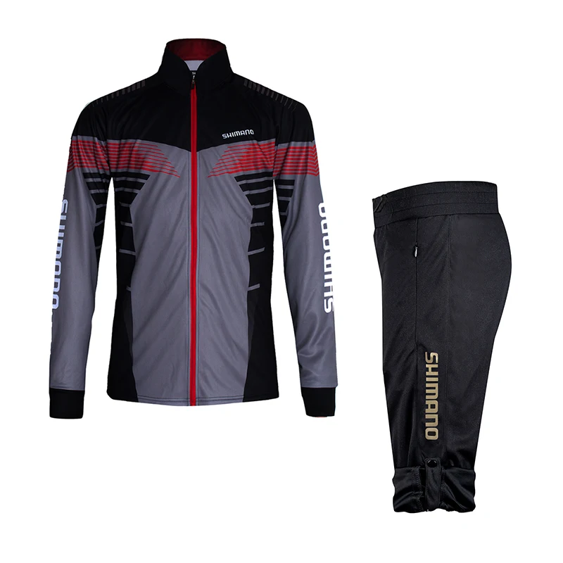 

2018 Fishing Clothing sets Men Breathable UPF 50+ UV Protection Outdoor Sportswear Suit Summer Fishing Shirt Pants plus size