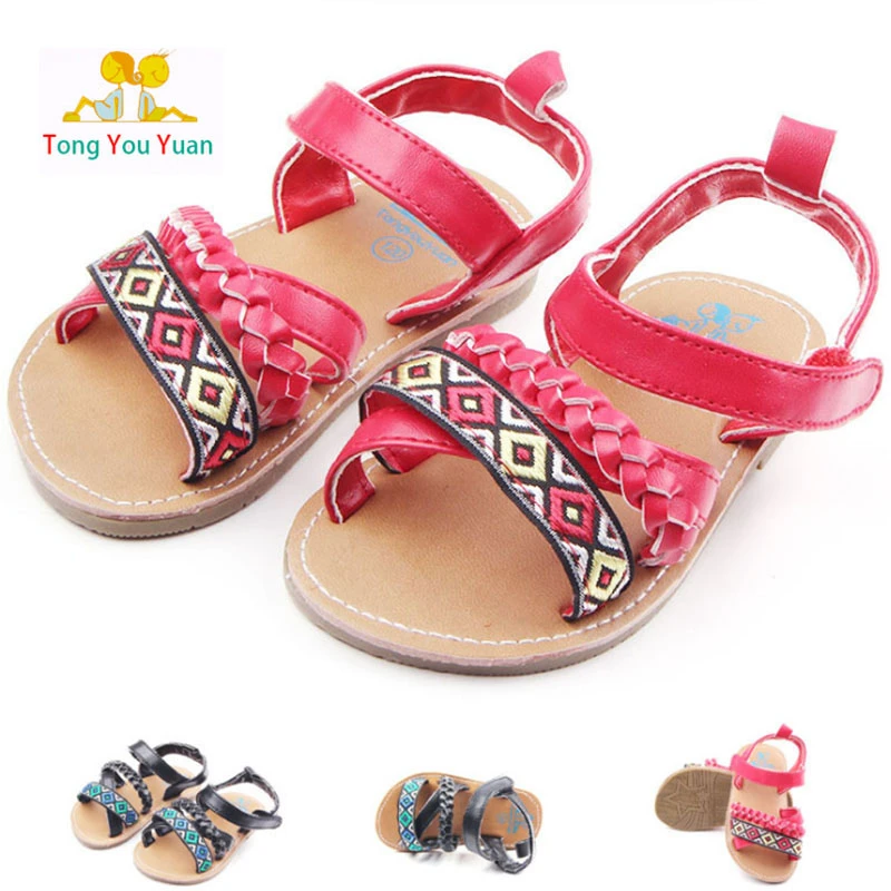 pink hard bottom baby shoes