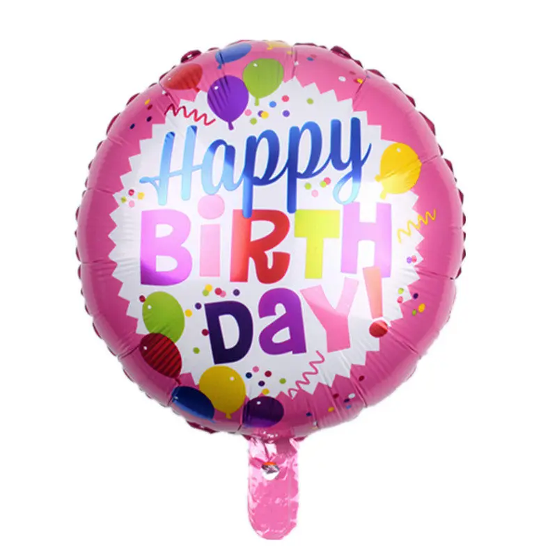 TSZWJ Новинка 18-дюймовые Круглый с днем рождения воздушные шары День рождения украшения игрушка-воздушный шар, оптом