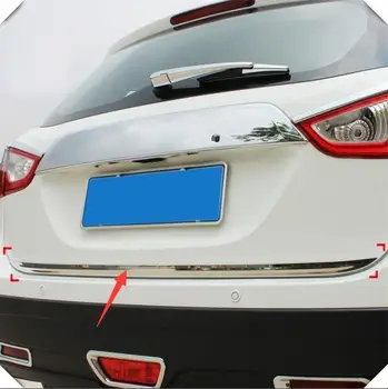 

Fit for Suzuki SX4 S-Cross 2014 - 2019 Car Styling Steel Chrome Rear Trunk Tail Gate Cover Molding Garnish 1pcs Auto Accessories