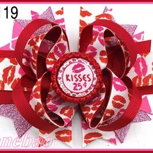 500 шт., модные заколки для волос на День святого Валентина, бутик, Женский бант для волос, заколки для волос