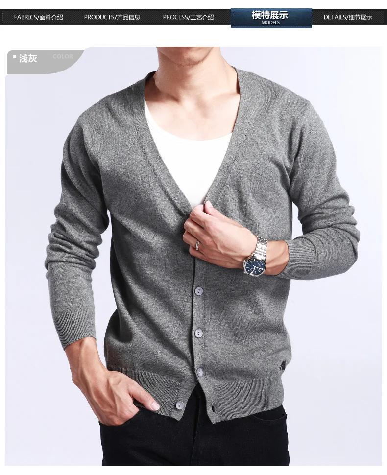 2019 New Autumn Winter Thickening Men's Cardigan 100% Cashmere Sweater V-neck Long-sleeved Loose Wool 2019 New Autumn Winter Thickening Men's Cardigan 100% Cashmere Sweater V-neck Long-sleeved Loose Wool