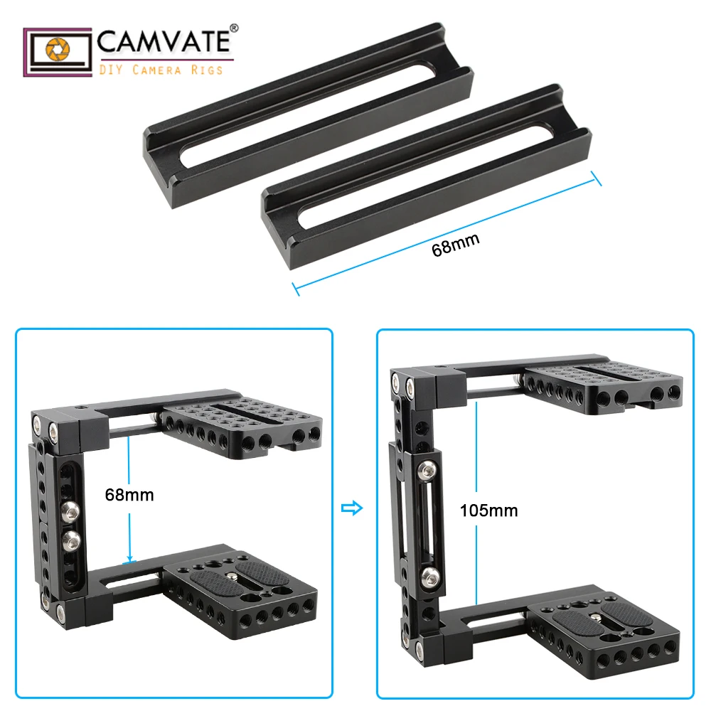CAMVATE Dual-use Adjustable Cage for 80D GH5 (Basic) C1722 camera photography accessories