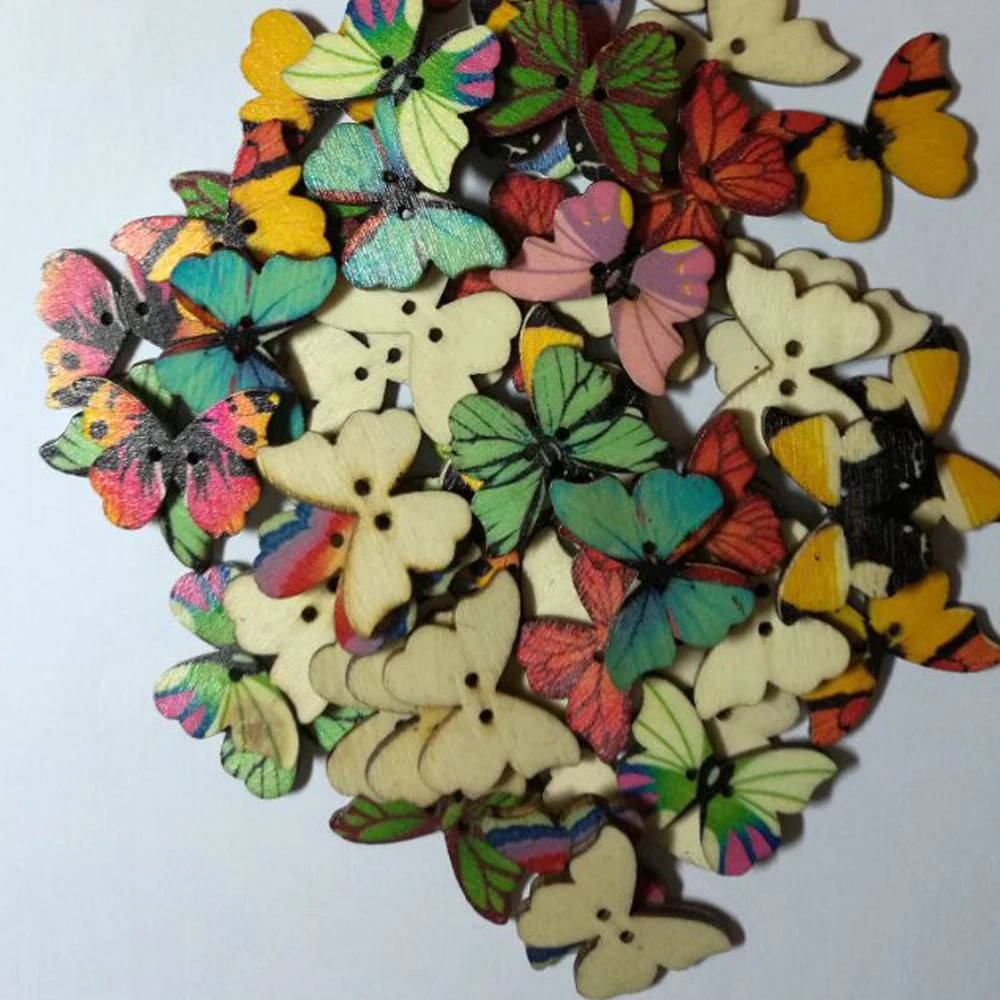50 шт. разноцветные фотообои с 2 отверстиями 28x20 мм|wooden buttons|buttons for craftsewing buttons |