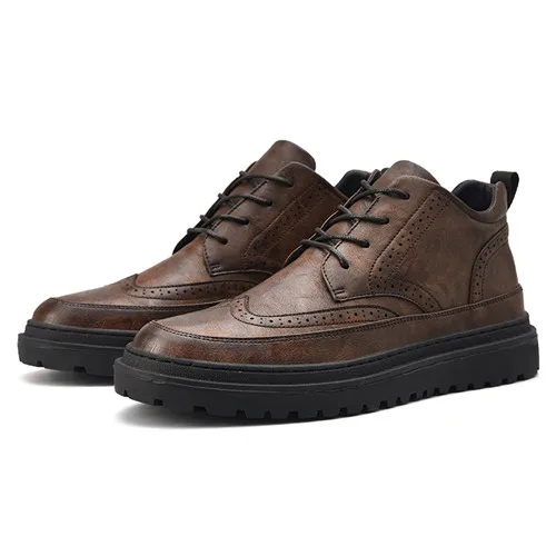MAISMODA/модная мужская повседневная обувь; кожаные дышащие мужские Удобные оксфорды на плоской подошве со шнуровкой; трендовые износостойкие; YL493