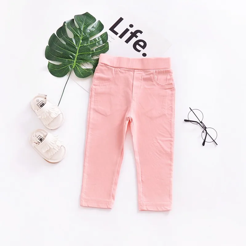 

High Quality Autumn Summer Fashion Children Candy Color Pants Boys Girls Straight Trousers Pencil Pants