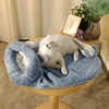 Saco de dormir de gato para cachorro, protector de cuna Ultra suave, mágico, gris ► Foto 2/6