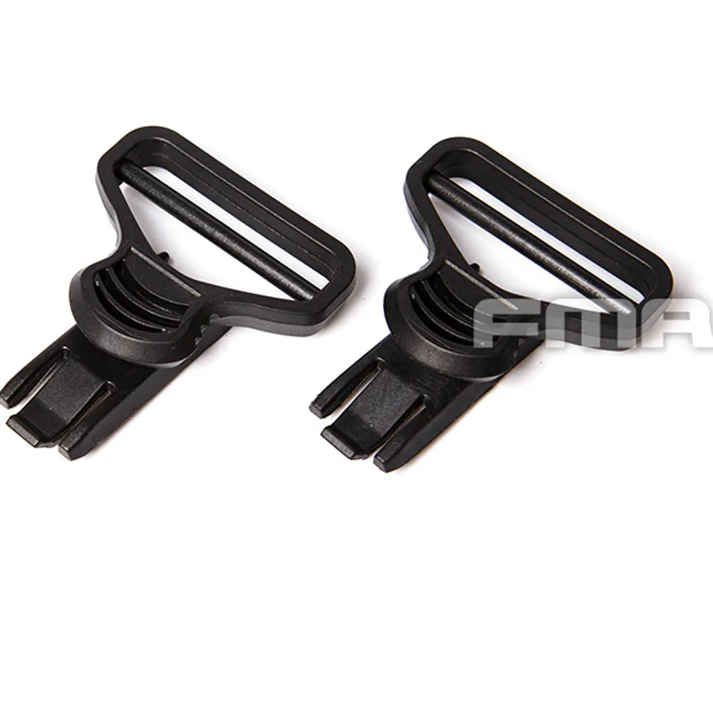 High Quality FMA Goggle Swivel Clips 1.5" bk TB1240 BK Tactical Helmet