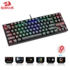 Redragon K552 Gaming Keyboard Mechanical 87 Key RGBLED Backlit Mechanical Computer illuminated Keyboard with Blue Switches ► Photo 1/6