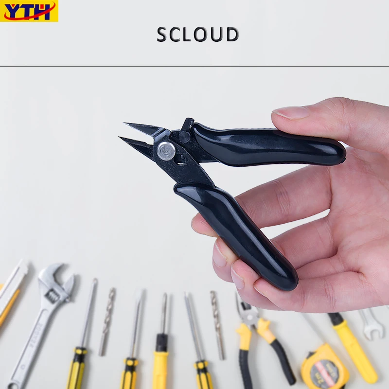 

YTH 3.5 Mini Diagonal Pliers Wire Wires Insulating Rubber Cutter Cutting Electronic Pliers Handle Model Pliers with Lock nippers