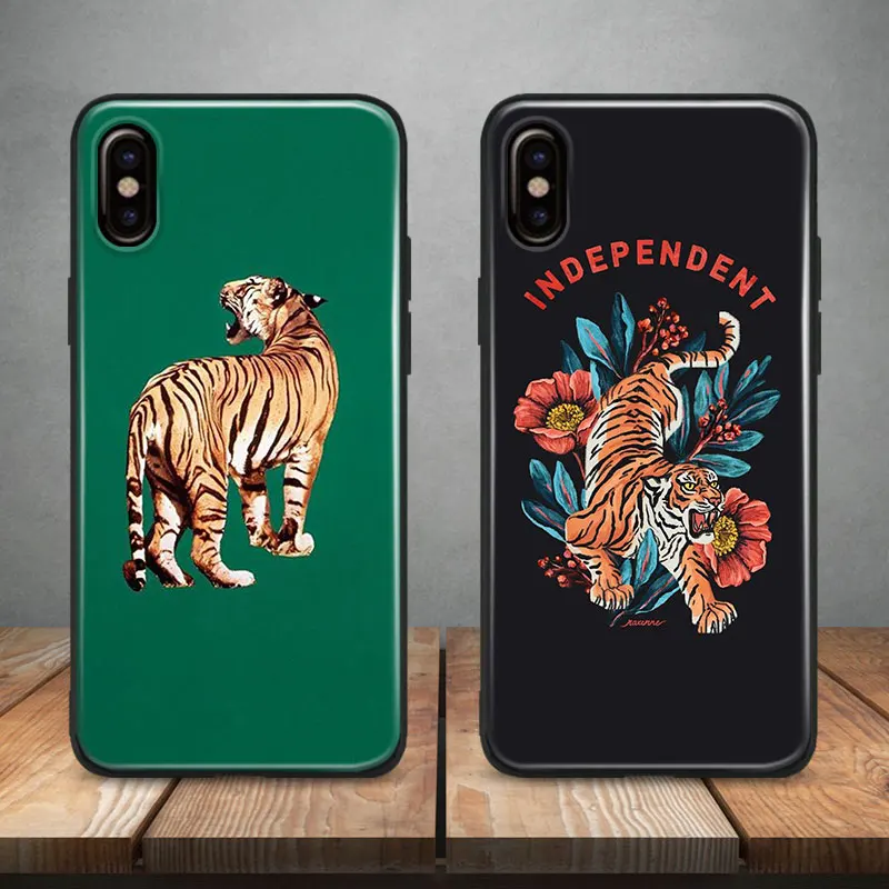 

Colorful tiger Aesthetic pattern TPU Soft Silicone Phone Case Cover Shell For Apple iPhone 5 5s Se 6 6s 7 8 Plus X XR XS MAX