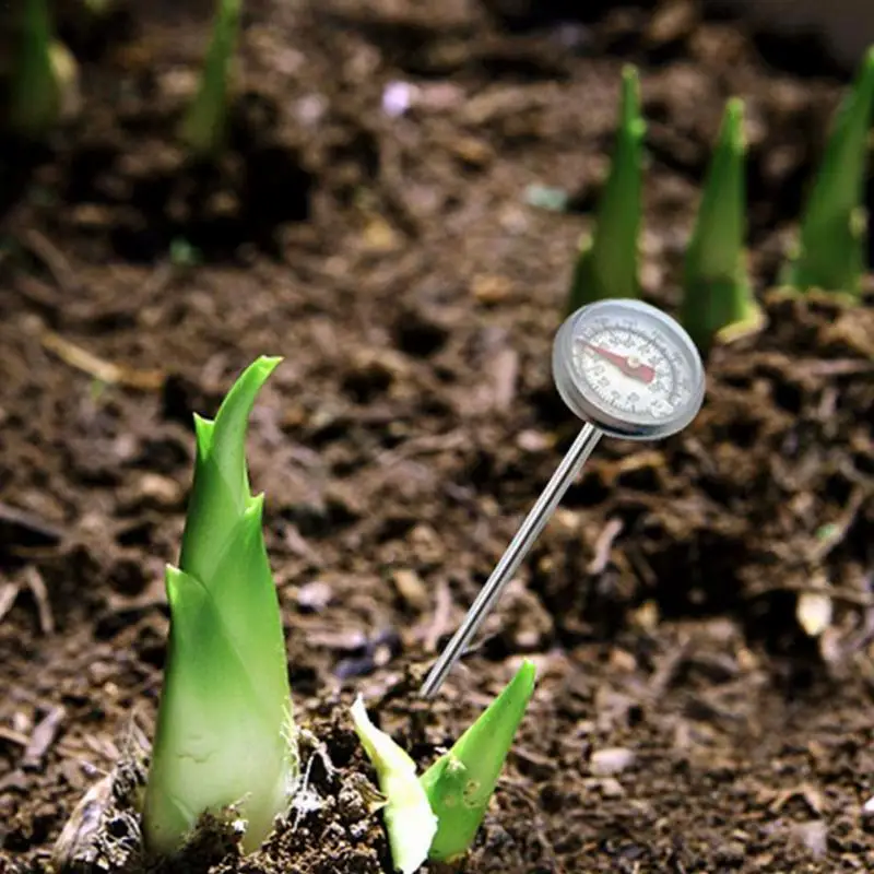 Почвенный термометр из нержавеющей стали 127 мм-10-100 градусов Цельсия диапазон термометр стволовых температура почвы термометр садовая почва