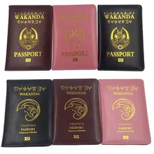 Аксессуары для путешествий, держатель для паспорта Wakanda, для женщин, функциональный, из искусственной кожи, чехол для хранения, органайзер, бизнес, для кредитных карт, кошелек, чехол