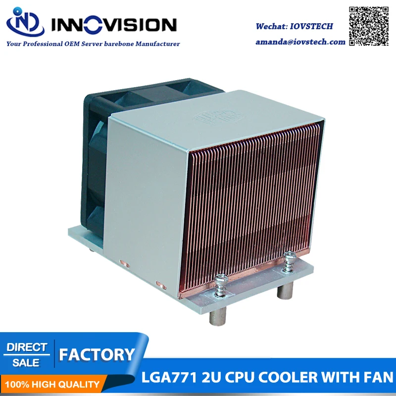 Lga771 وحدة المعالجة المركزية غرفة التبريد ل 2U 3U 4U الخادم وحدة المعالجة المركزية برودة المقبس 771 الجانب تهب وشملت وحة الكترونية معززة
