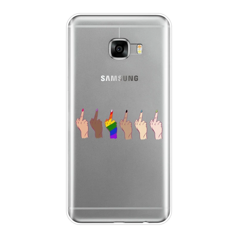 Чехол для телефона Феминистская девушка сила женщины сердце Samsung Galaxy C5 C7 C8