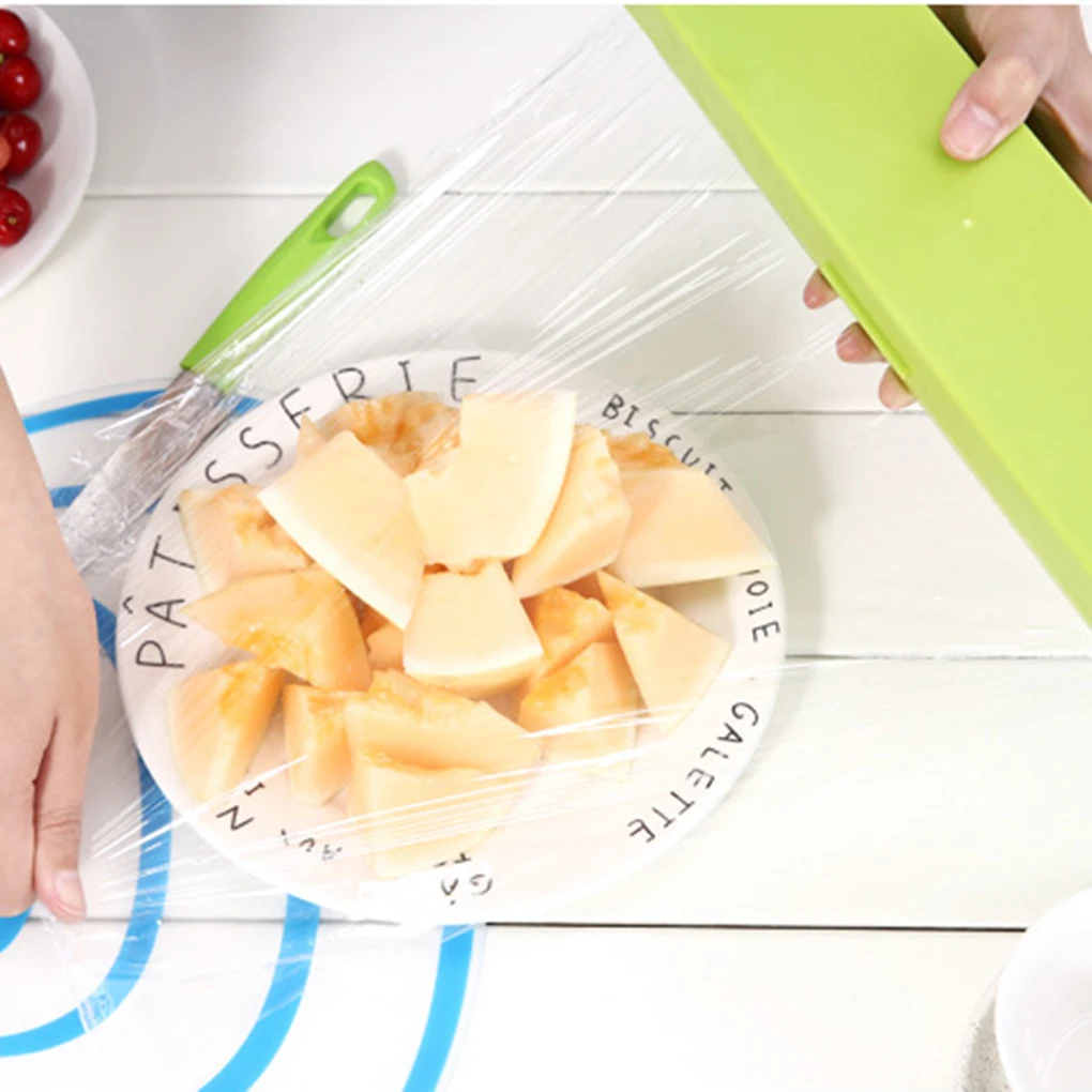 Пластиковая восковая бумажная консервантная пленка резак пищевая пленка для обертывания кухонный держатель для хранения цепляющийся пищевой диспенсер
