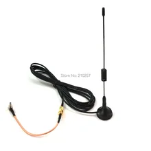 10 шт. 5dbi 3g антенна с присоской Sma мужской разъем 3 м RG174 кабель+ 10 шт. Sma женский к Crc9 разъем коаксиальный кабель RG316 15 см