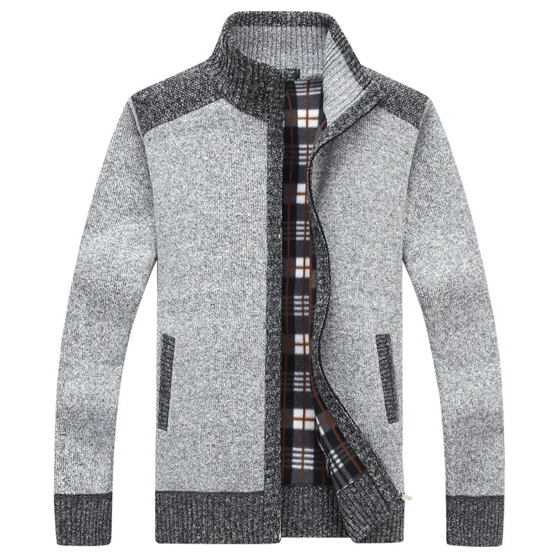 Sweater Men Autumn Winter Wool Thick Male Cardigan Christmas Windbreaker Warm Fashion Horme Sweaters Jacket Coats | Мужская одежда