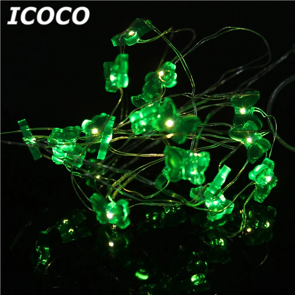 ICOCO 2m 20 LED Butterfly String Light Battery Operated Copper Wire Home Decor Festival Fairy for Wedding Party Sale | Лампы и