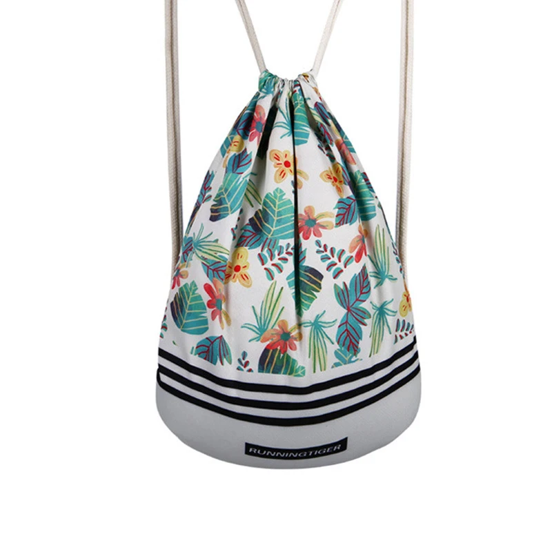 

New Trend Drawstring Backpack Color Printing Graffiti Men Women Gym sack Sport Travel Bags Students Backpacks Cheap Wholesale
